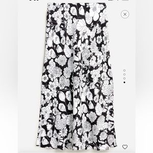 NWT J.Crew Gwyneth Linen Slip Skirt in Classic Floral Print Sz L. MSRP $98.
